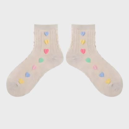 SoftHearts Women's Cotton Mid Socks - 1 Pair