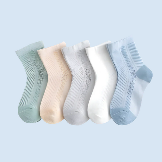 CutieMesh - Summer Cotton Baby Socks - 5 Pairs