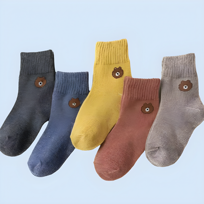 CozyWarm Autumn Socks for Kids - 5 Pairs