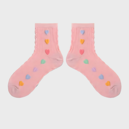 SoftHearts Women's Cotton Mid Socks - 1 Pair