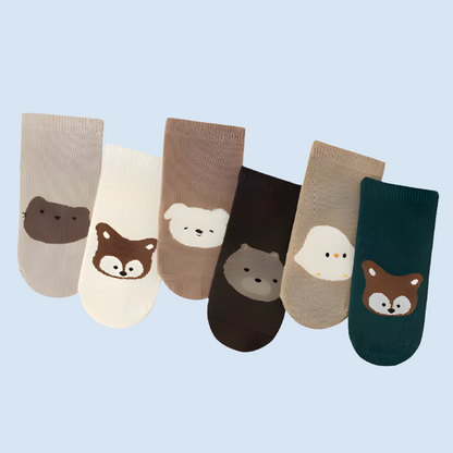 ComfySafe Non-Slip Baby & Kids Socks - 6 Pairs