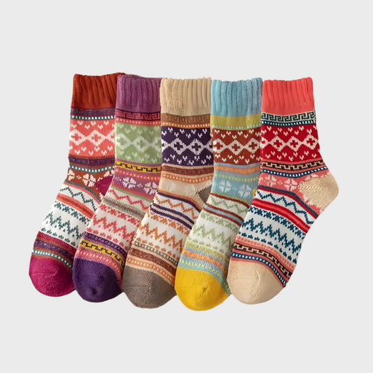 WarmWool Ultra Thick Winter Socks for Women - 5 Pairs