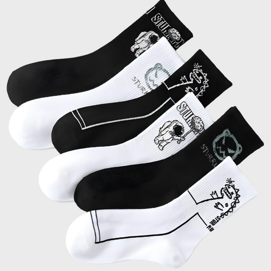 TrendyFigure Men's Crew Socks