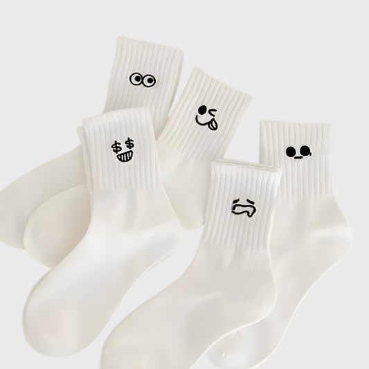 CoolKicks Women’s White Winter Socks - 5 Pairs