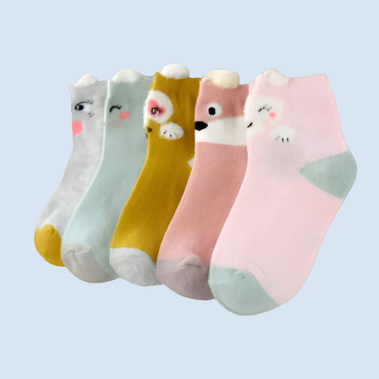 Animafun Kids Cotton Socks Cotton - 5 Pairs