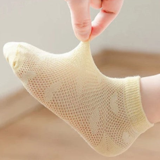 HeartMesh Colorful Baby Mesh Socks - 5 Pairs