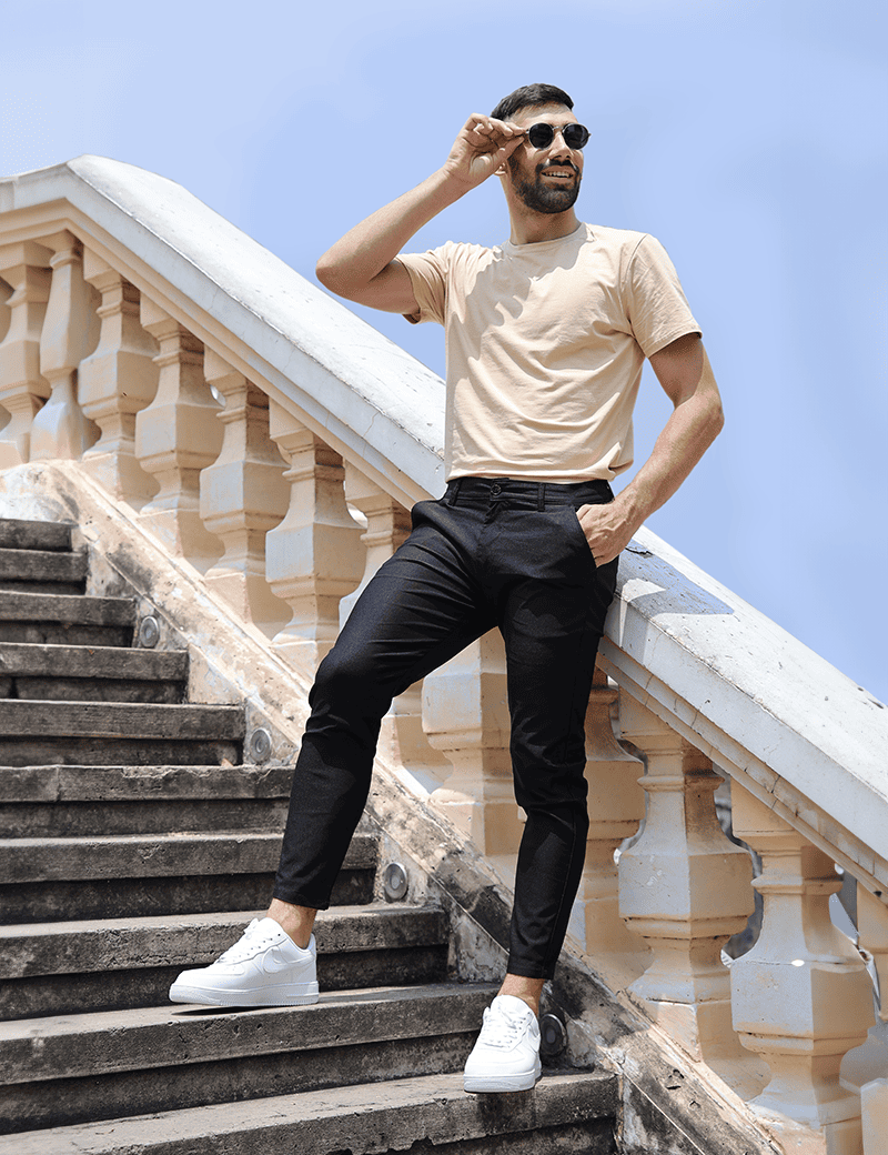 Women's Stretch Pants - Soft Slim Fit 4-Way Stretch Trousers for Casual and Formal Wear-2