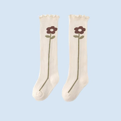 BloomWarm Knee-High Cotton Kids Socks