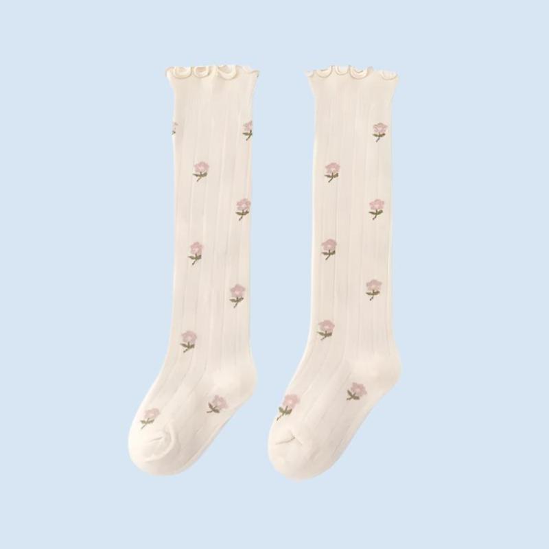 BloomWarm Knee-High Cotton Kids Socks