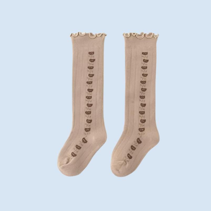 BloomWarm Knee-High Cotton Kids Socks