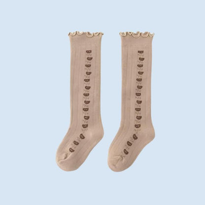 BloomWarm Knee-High Cotton Kids Socks