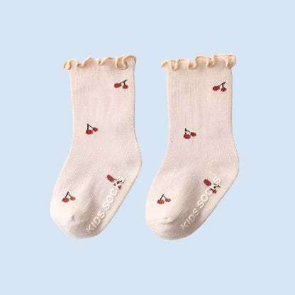 ComfyCotton Soft Cotton Ankle Grip Socks for Kids