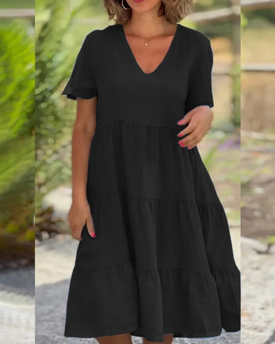 Liana Short Sleeve Midi Dress