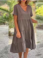 Liana Short Sleeve Midi Dress
