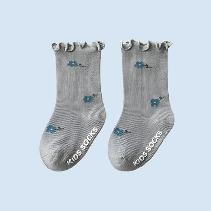 ComfyCotton Soft Cotton Ankle Grip Socks for Kids