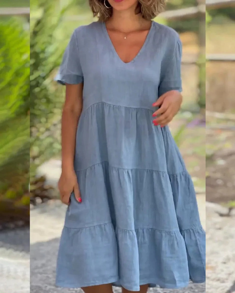 Liana Short Sleeve Midi Dress