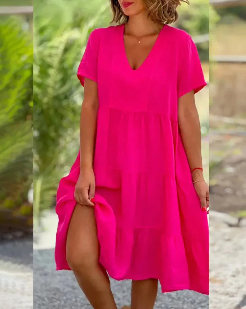 Liana Short Sleeve Midi Dress