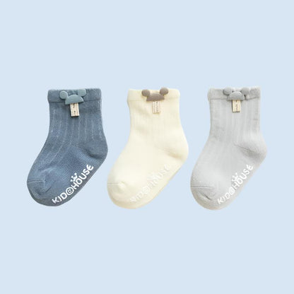 CuddleToes Baby Grip Socks - 3 Pairs