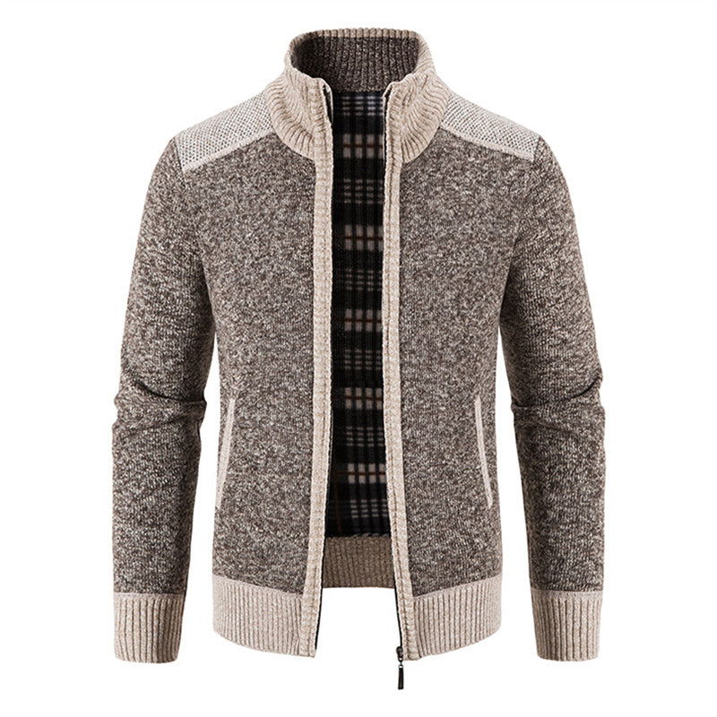 Men's Ribbed Knit Casual Cardigan - Soft & Warm Layering Piece for Everyday Wear 4